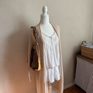 y2k women’s fringe knitted cardigan